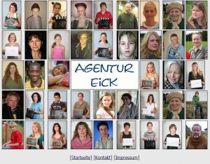 Screenshot Homepage Agentur Eick